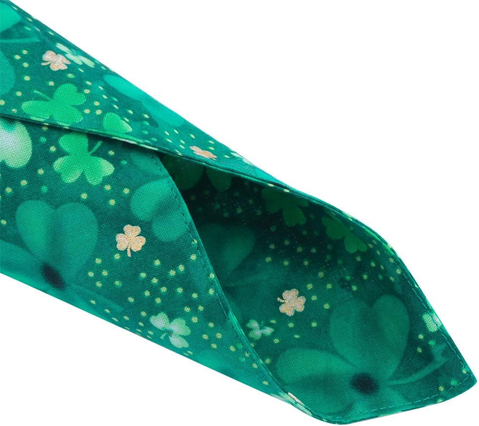 St. Patrick'S Day Dog Bandana Reversible Triangle Bibs Scarf Accessories for Dogs Cats Pets Small