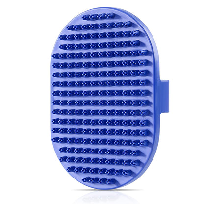 Dog Bath Brush,  Rubber Massage Dog Shampoo Brush, Used for Pet Grooming, Removing Shedding Fur, Combing Tangles and Dead Fur, Suitable for Pet Dogs and Cats (Blue)