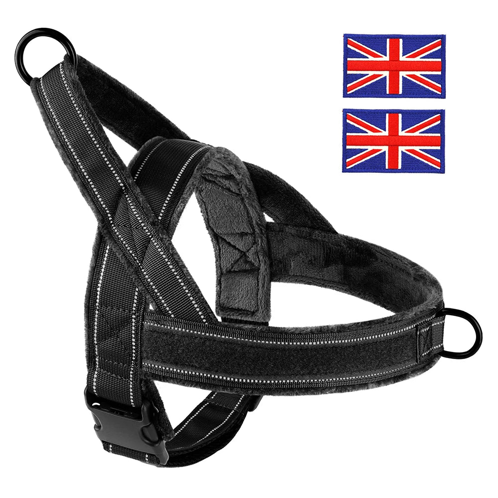 No Pull Dog Harness Military Tactical Dog Harnesses Vest Reflective Pet Training Harnesses Durable for Small Medium Large Dogs