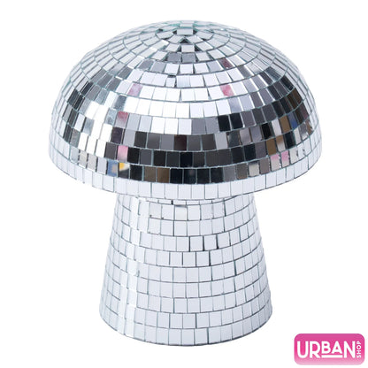 Disco Mushroom Decorative Figurine, 6.9" H X 6.3" W