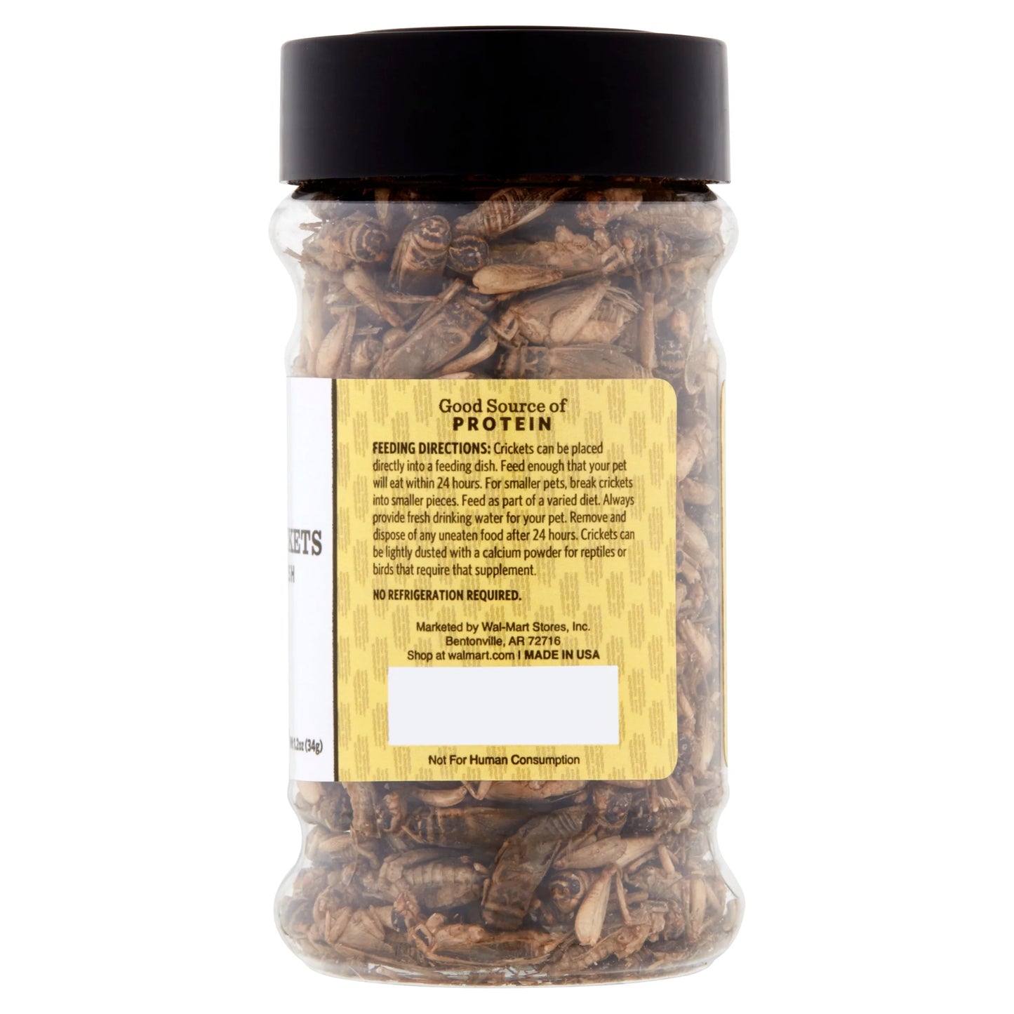 (4 Pack) Aqua Culture Freeze-Dried Crickets for Birds, Reptiles & Fish, 1.2 Oz