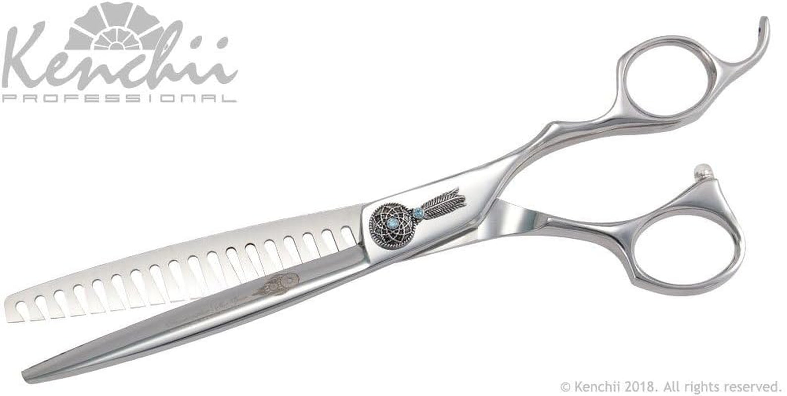 Dreamcatcher Grooming Shears Sets Sue Zecco Professional Quality Grooming Pet Shears (18 Tooth Blender)