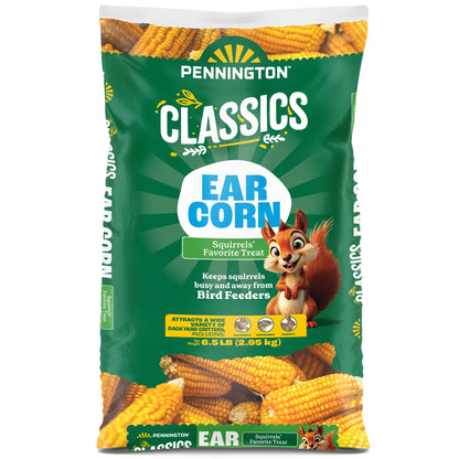 Classic Whole Ear Corn, Squirrel and Critter Feed, 6.5 Lb. Bag, Dry, 1 Pack