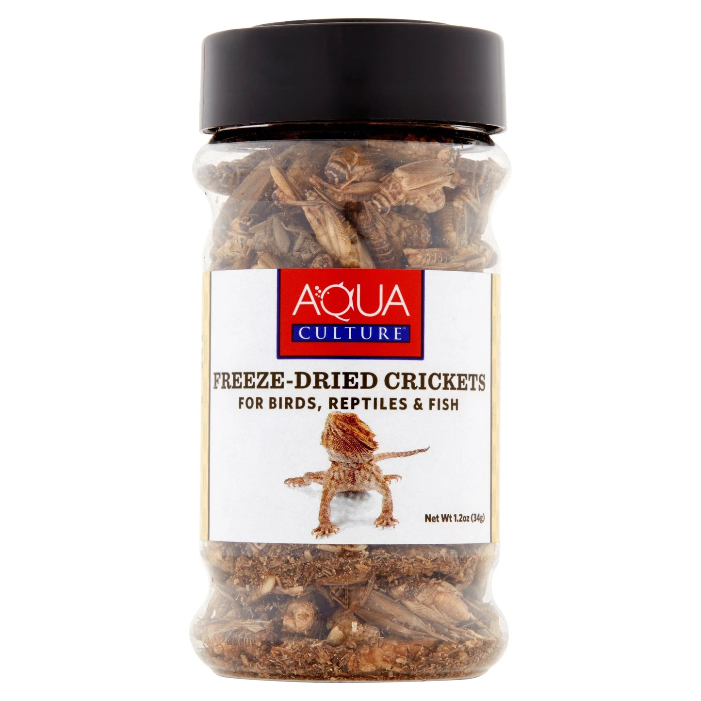 (4 Pack) Aqua Culture Freeze-Dried Crickets for Birds, Reptiles & Fish, 1.2 Oz