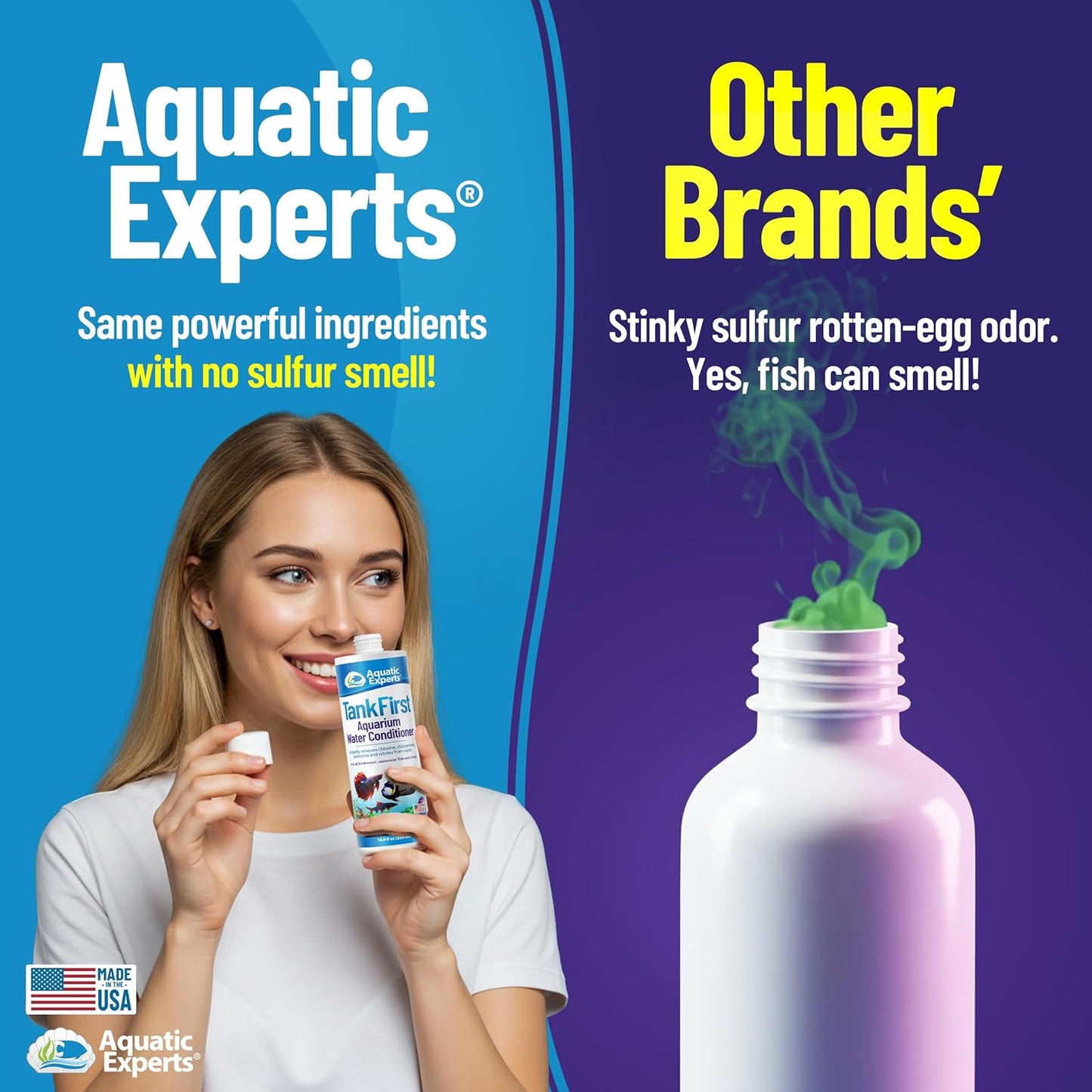 Tankfirst Complete Aquarium Water Conditioner - Fish Water Conditioner, Instantly Removes Chlorine, Chloramines, and Detoxifies Ammonia from Fish Tank (Tankfirst Concentrate, 500 Ml)
