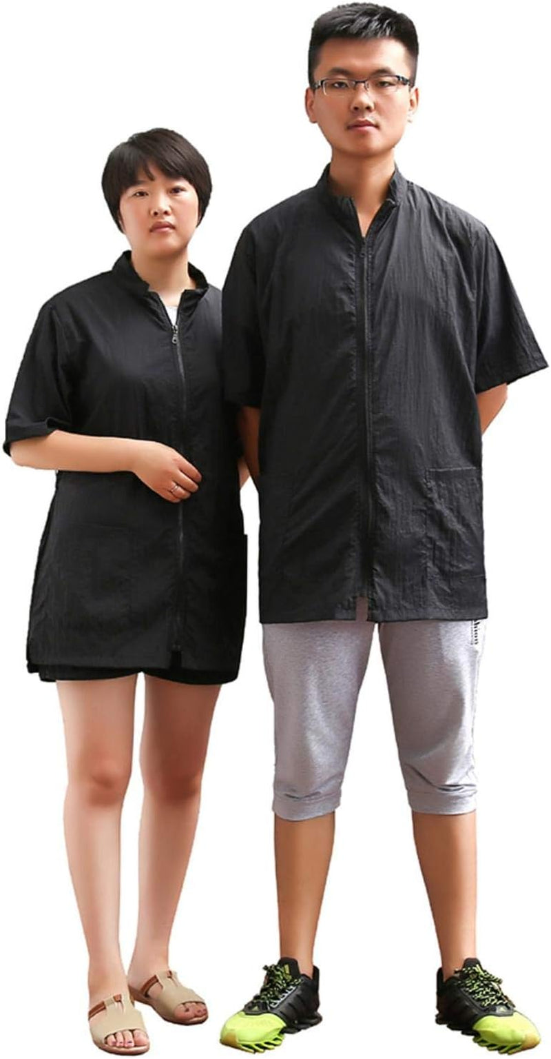 Grooming Smock,Anti-Static Smock for Dog Cat Beauty,Water Resistant Barber Apron Jacket for Hair Salon,Workwear Barber for Women Men (Large)