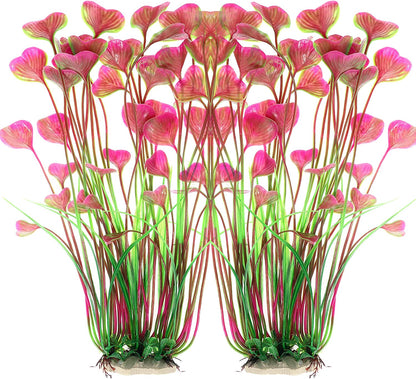 Fish Tank Decorations Plastic Plants Large,Aquarium Artificial Plants Decoration