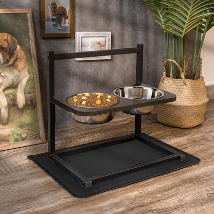 Elevated Dog Bowl Stand, Adjustable 3 Heights, 16.5X16 Inch