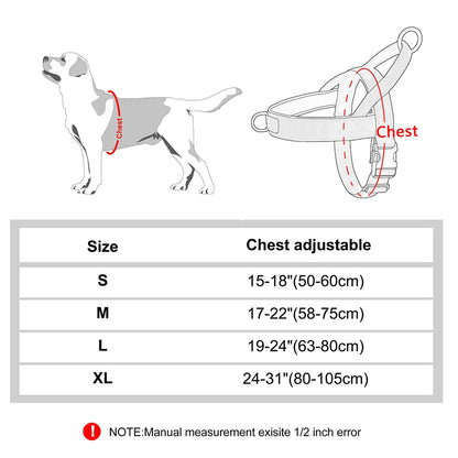 No Pull Dog Harness Military Tactical Dog Harnesses Vest Reflective Pet Training Harnesses Durable for Small Medium Large Dogs