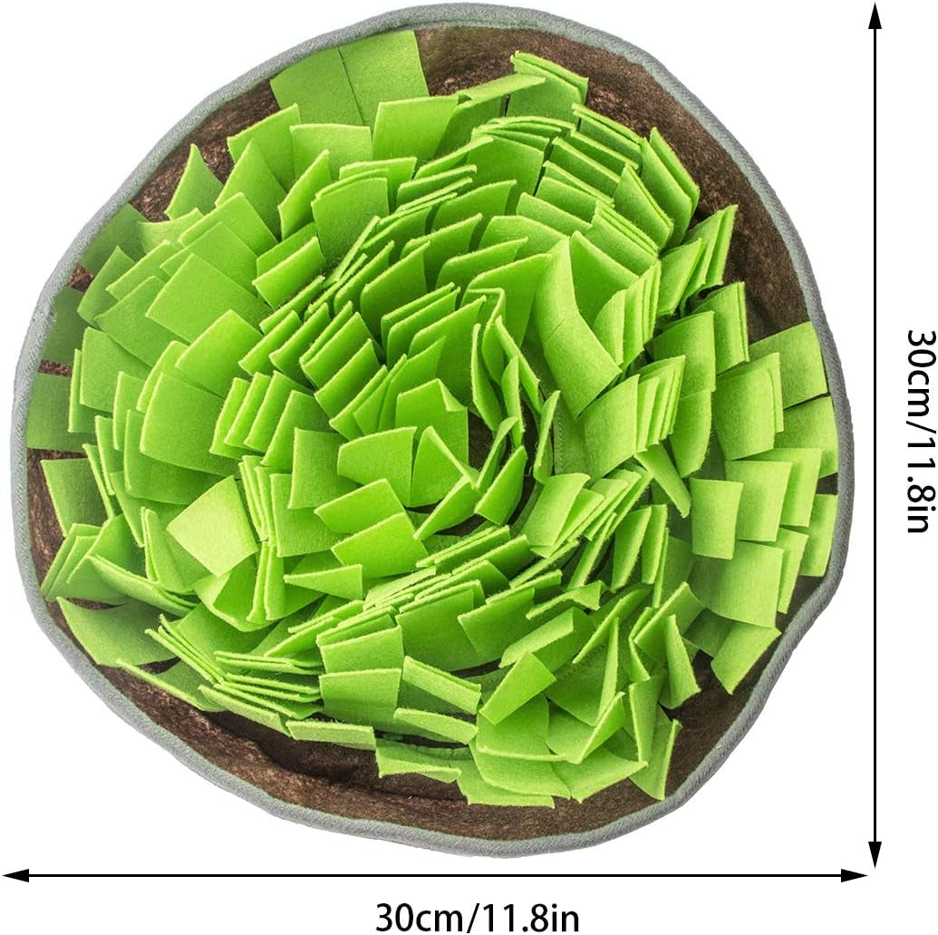 Snuffle Mat for Dogs Non Slip Dog Feeding Mat with Foraging Toys, Stress Relief Activity Pad for Small Pets Nose Work Training Blanket