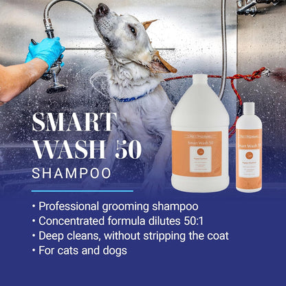 Smartwash50 Ultra Concentrated Dog Shampoo, Makes up to 50 Bottles, Groom like a Professional, Delightfully Fragranced, Suitable for All Coats, Made in the USA (Papaya - Starfruit)