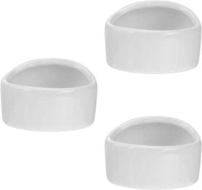 Ceramic Hamster Feeding Bowls, Small Animal Food Bowl Water Feeder for Hedgehog Guinea-Pig Gerbil (Random Color)