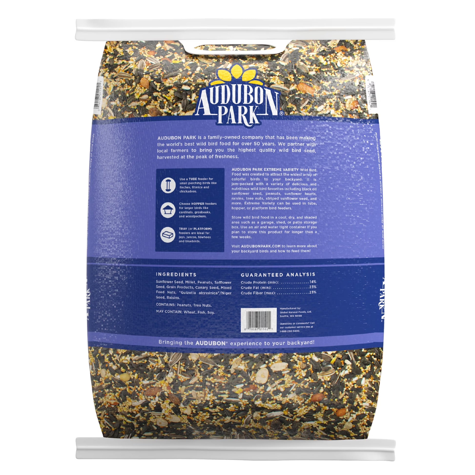 Extreme Variety Wild Bird Food, Dry, 15 Lbs., 1 Count per Pack