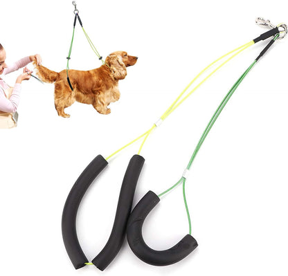 Adjustable Pet Grooming Leash No-Sit Haunch Holder Restraint Wash Choker Dogs Cats Grooming Table Arm(Yellow+Green)