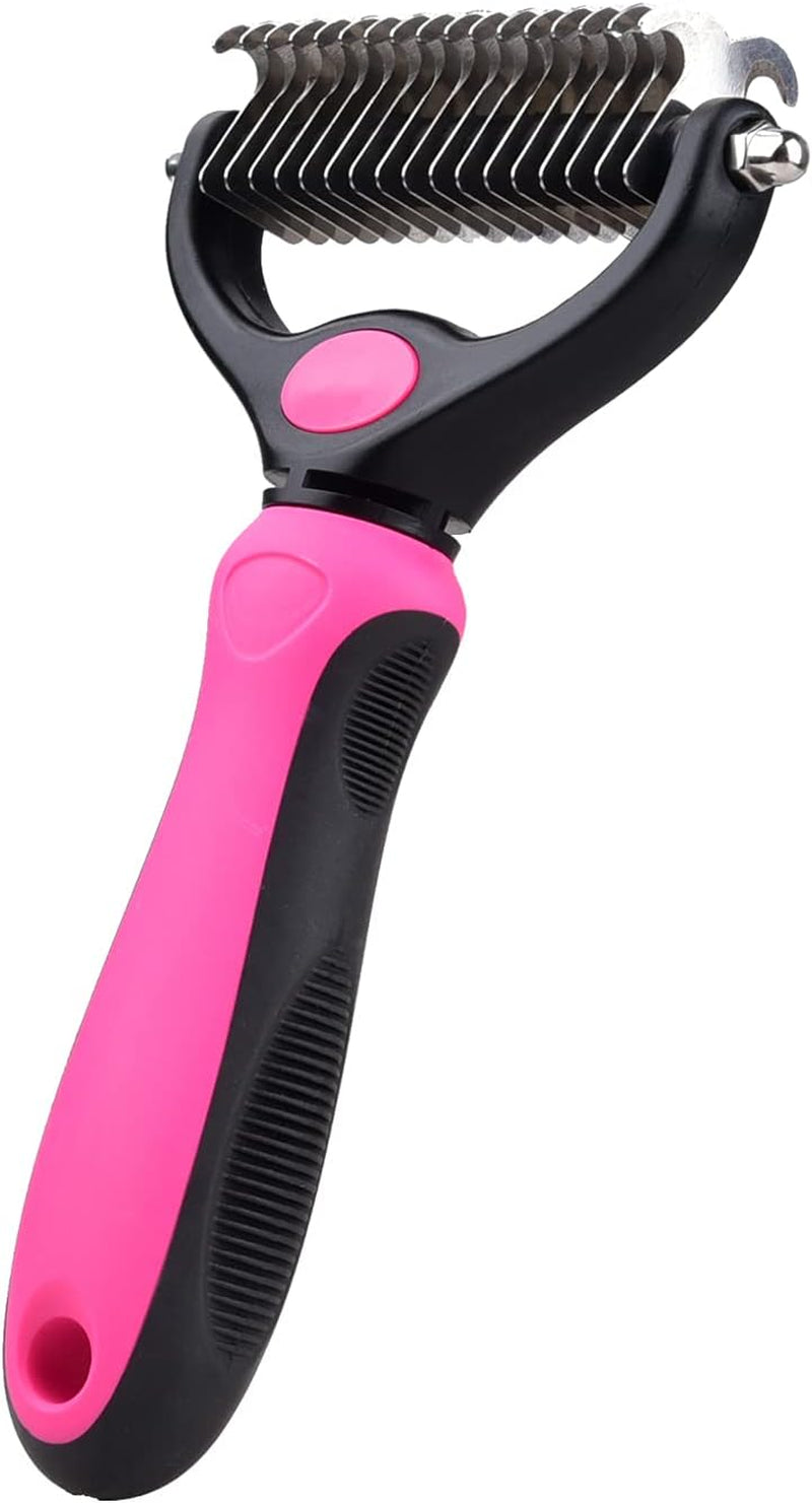 Generation 1 Pet Grooming Brush Dematting Comb with 2 Sided Professional Grooming Rake for Cats & Dogs Deshedding, Mats & Tangles Removing