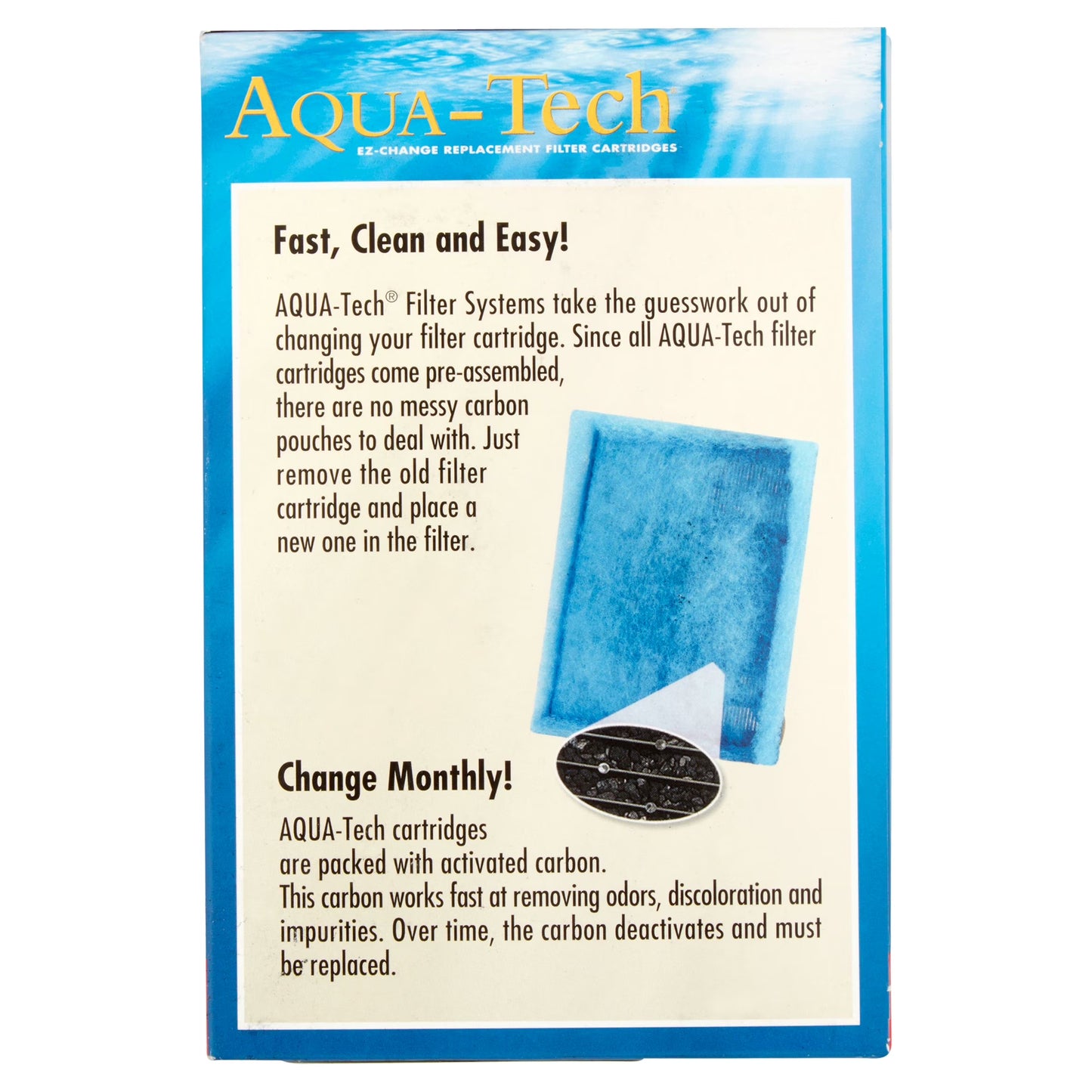 Ez-Change Replacement #3 Aquarium Filter Cartridge, 6 Pack