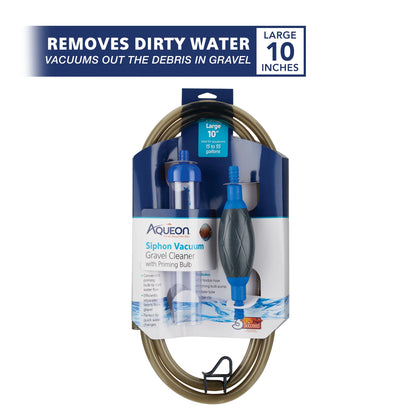 Aquarium Siphon Vacuum Gravel Cleaner with Bulb Large - 10 Inches