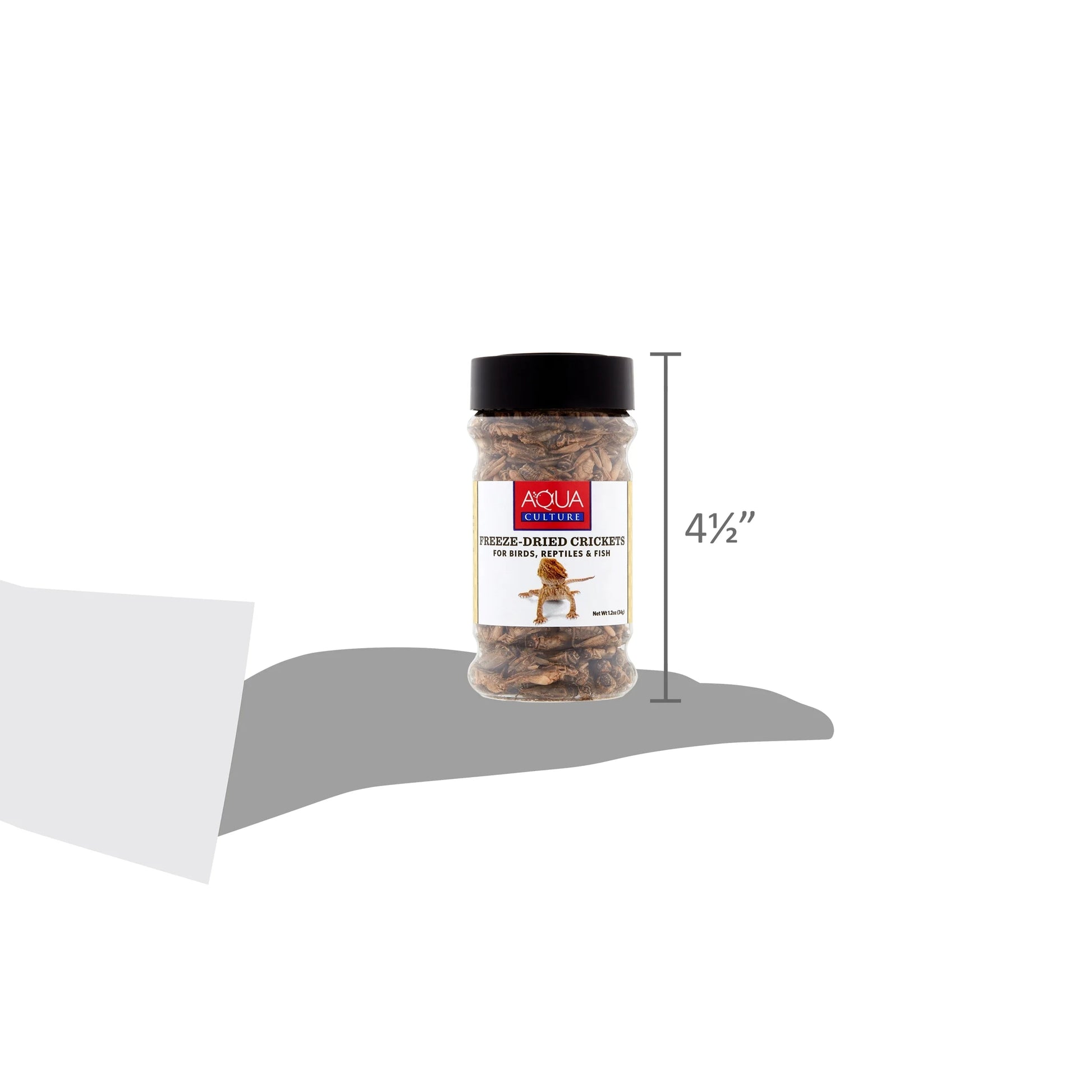 (4 Pack) Aqua Culture Freeze-Dried Crickets for Birds, Reptiles & Fish, 1.2 Oz