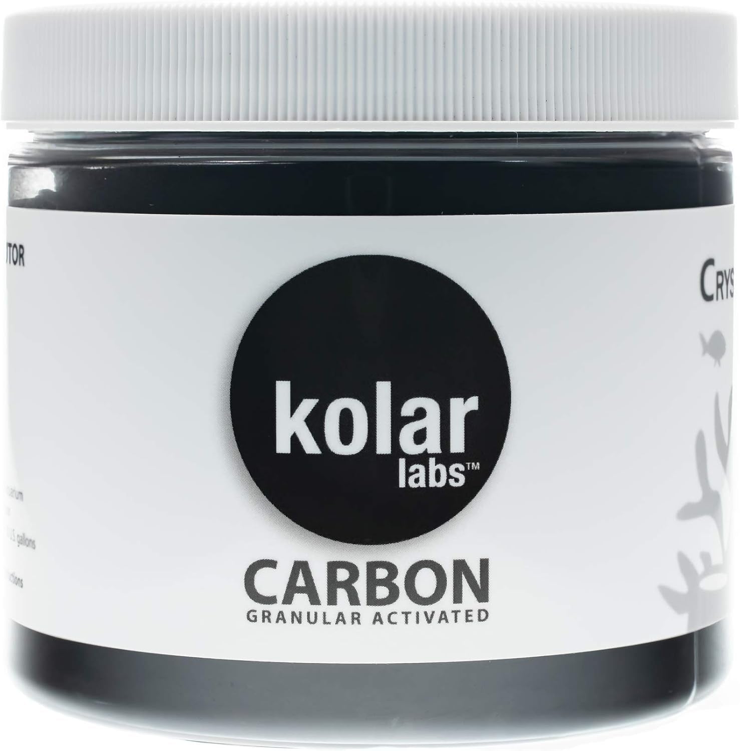Crystal Cal Activated Carbon – Small Jar, Activated Charcoal for Aquariums and Fish Tanks