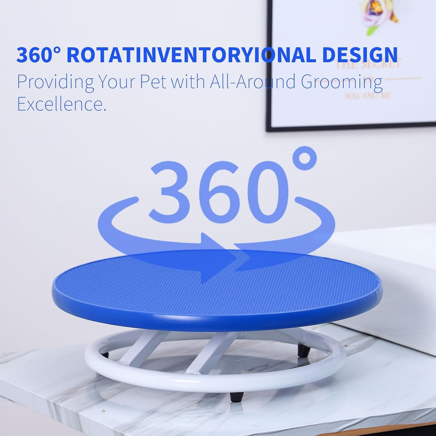 Dog Grooming Table for Dogs At-Home - 360 Rotating Medium Small Dog Grooming Table Adjustable Grooming Arm Includes Grooming Arm, Loop Noose
