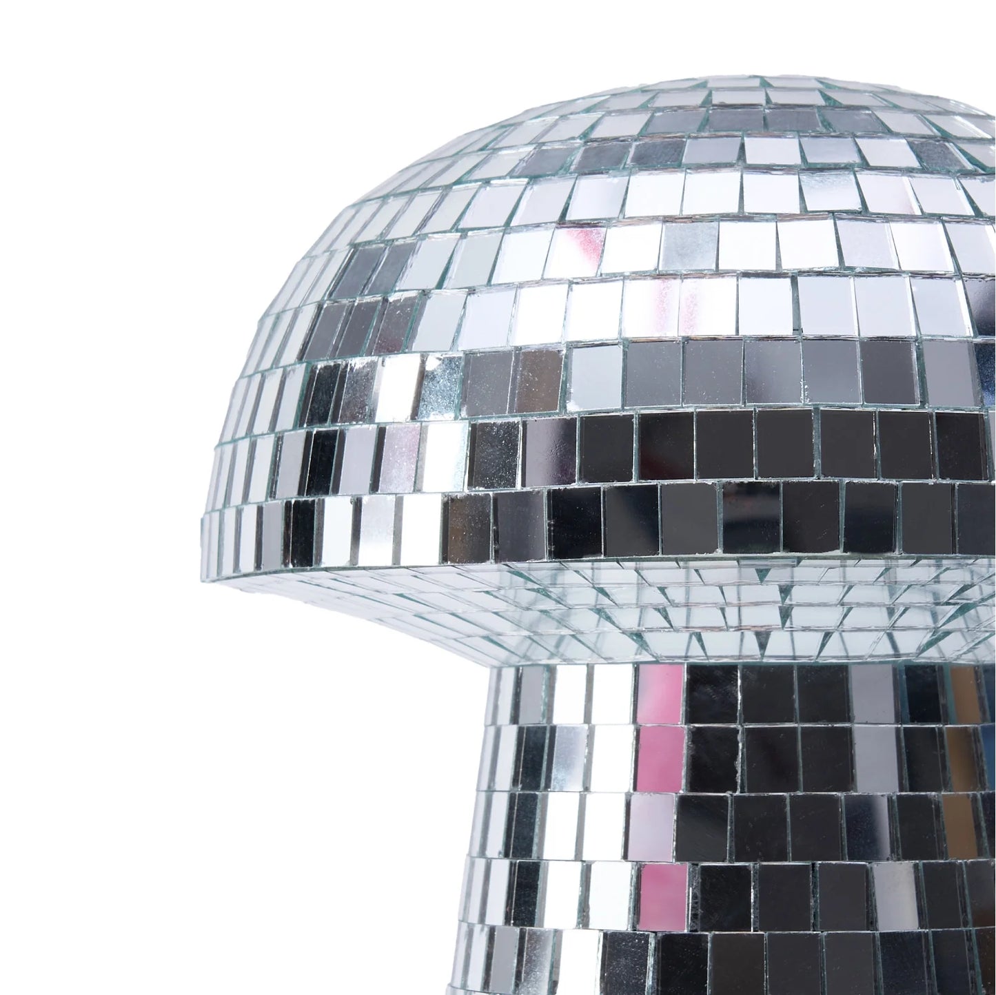 Disco Mushroom Decorative Figurine, 6.9" H X 6.3" W