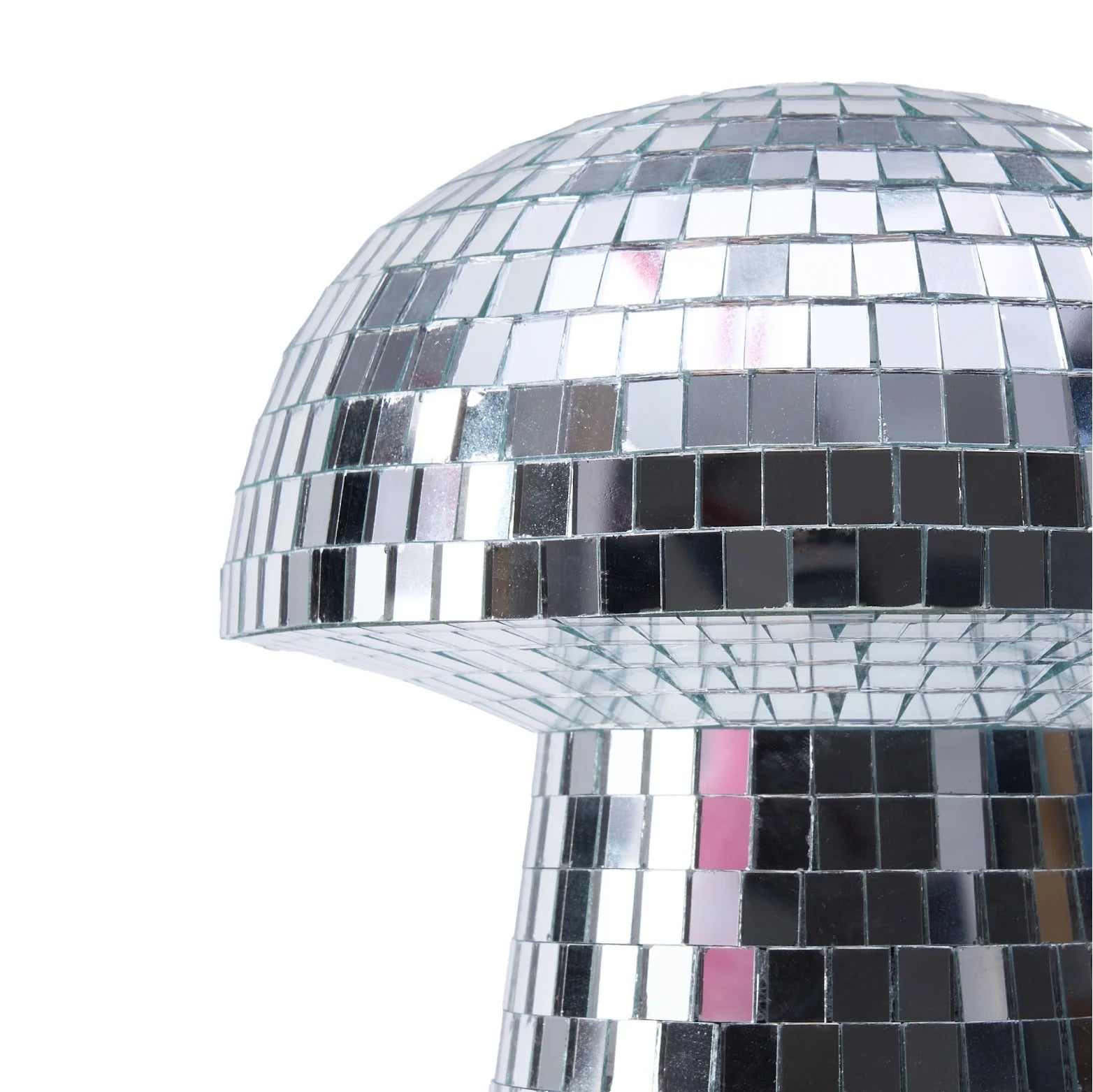 Disco Mushroom Decorative Figurine, 6.9" H X 6.3" W