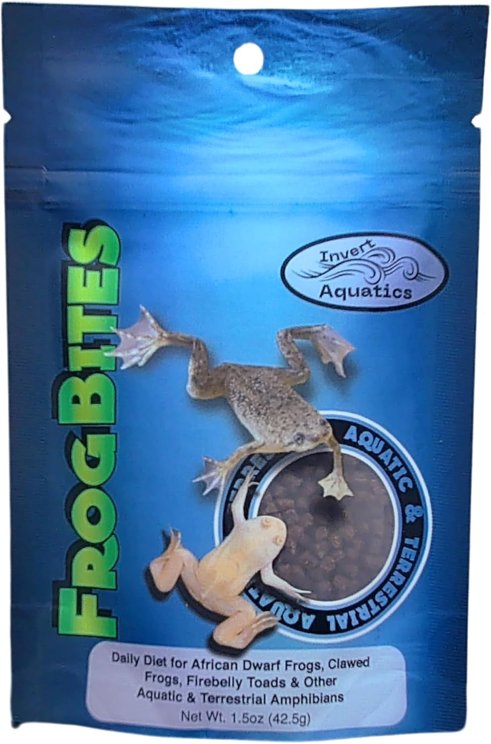 Frog Bites - Moist Pellet Sinking Diet for Frogs & Small Amphibians (1.5 Oz (42.5G))