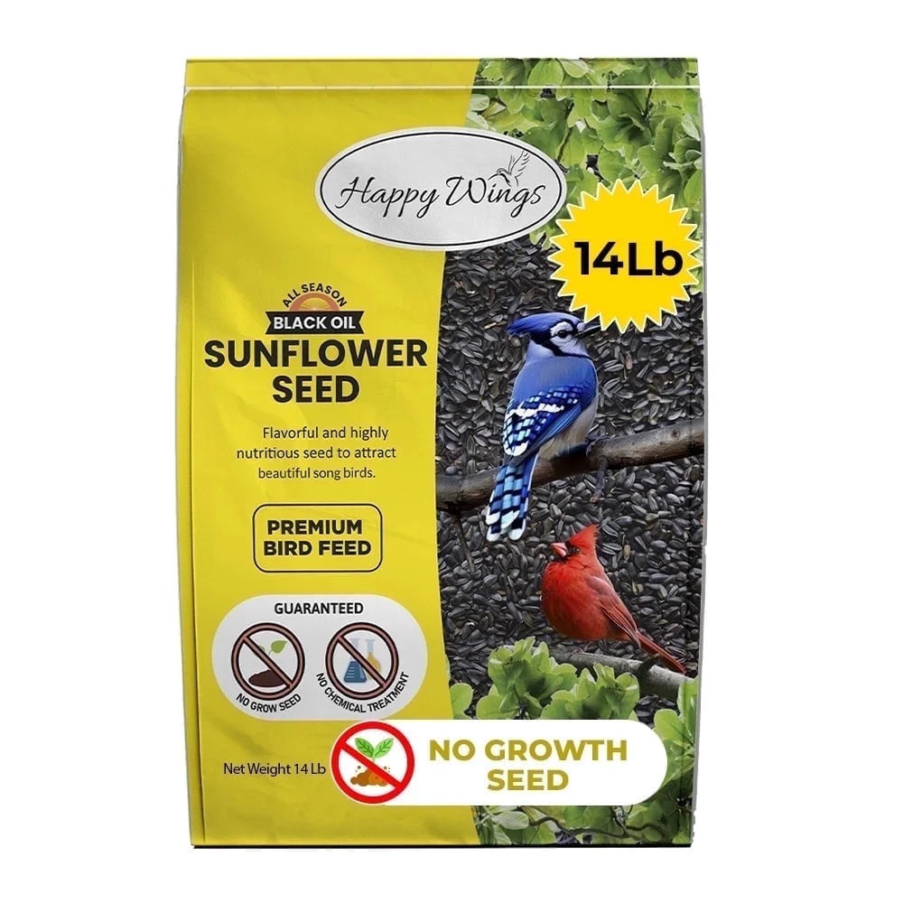 Sunflower Seeds 14 Lb No Grow Birdseed, Wild Bird Food. Dry, New