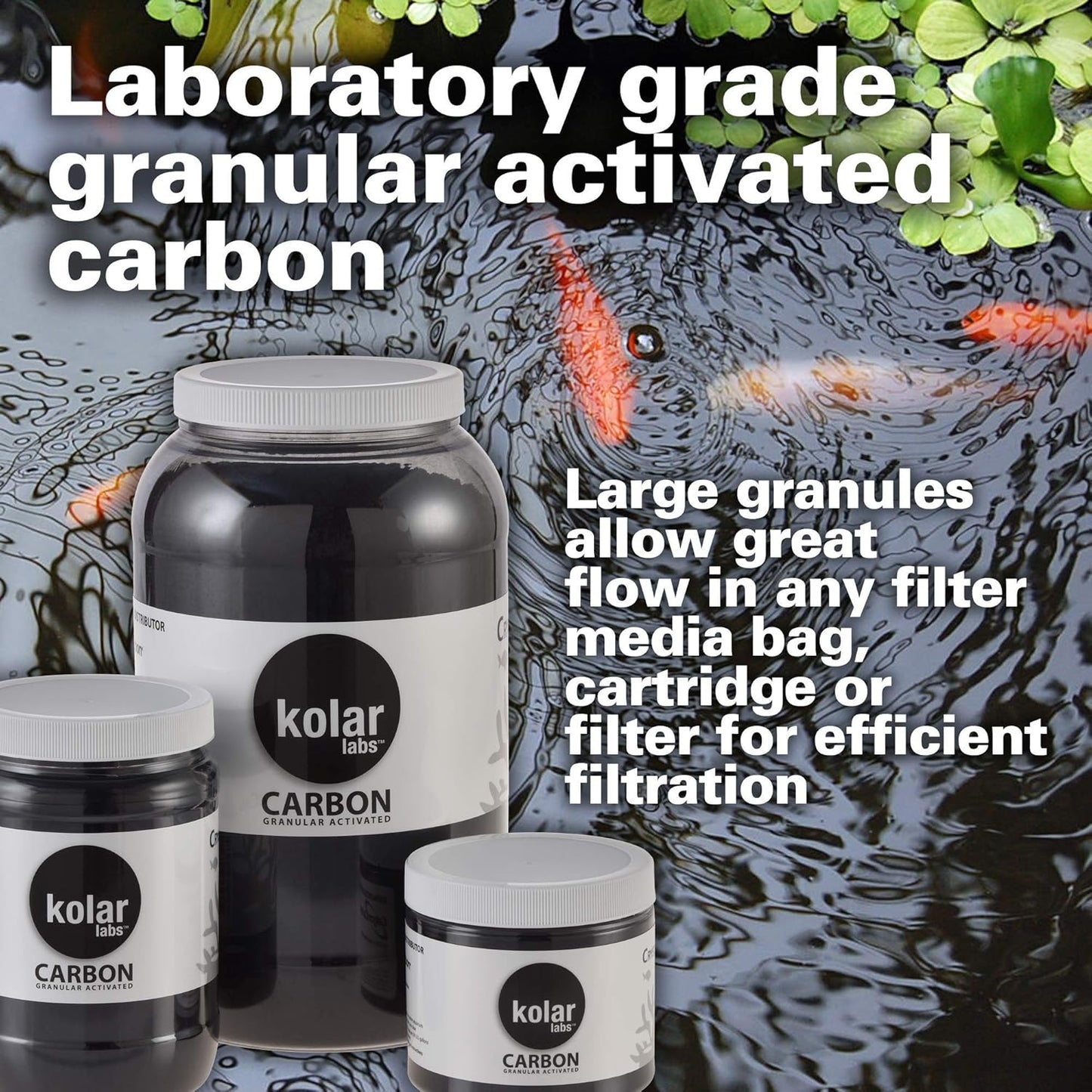Crystal Cal Activated Carbon – Small Jar, Activated Charcoal for Aquariums and Fish Tanks
