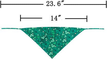 St. Patrick'S Day Dog Bandana Reversible Triangle Bibs Scarf Accessories for Dogs Cats Pets Small
