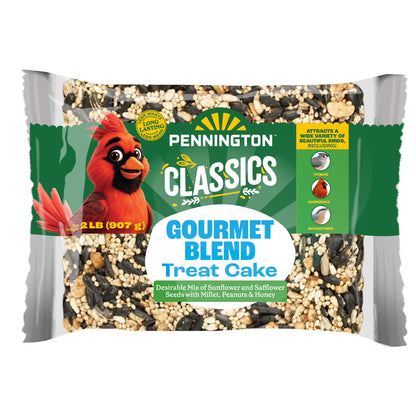 Premium Gourmet Wild Bird Seed Cake, Bird Food, 2 Lb, 1 Pack, Dry