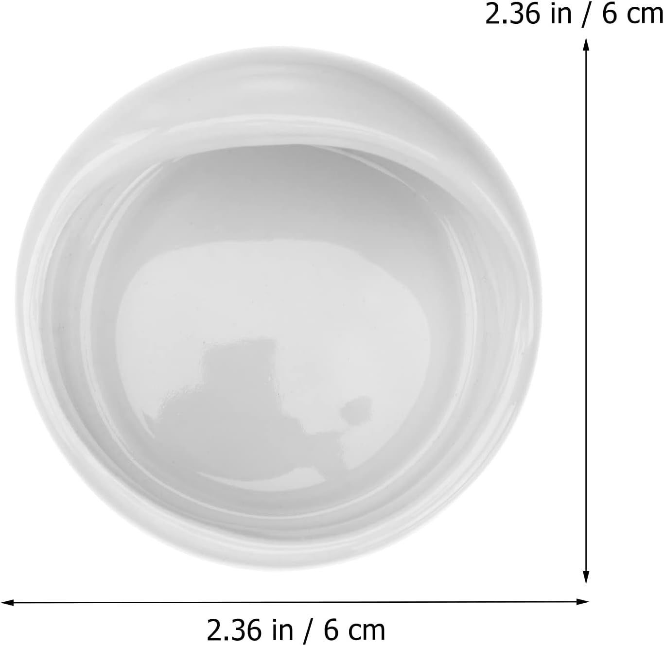 Ceramic Hamster Feeding Bowls, Small Animal Food Bowl Water Feeder for Hedgehog Guinea-Pig Gerbil (Random Color)